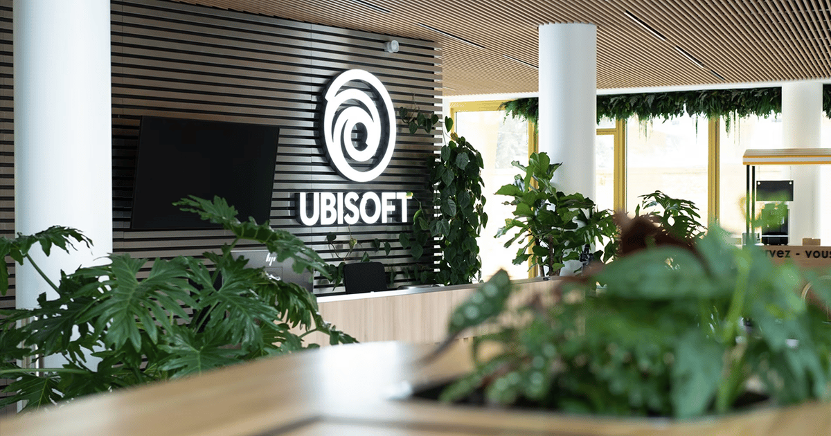Логотип Ubisoft на корпоративном изображении
