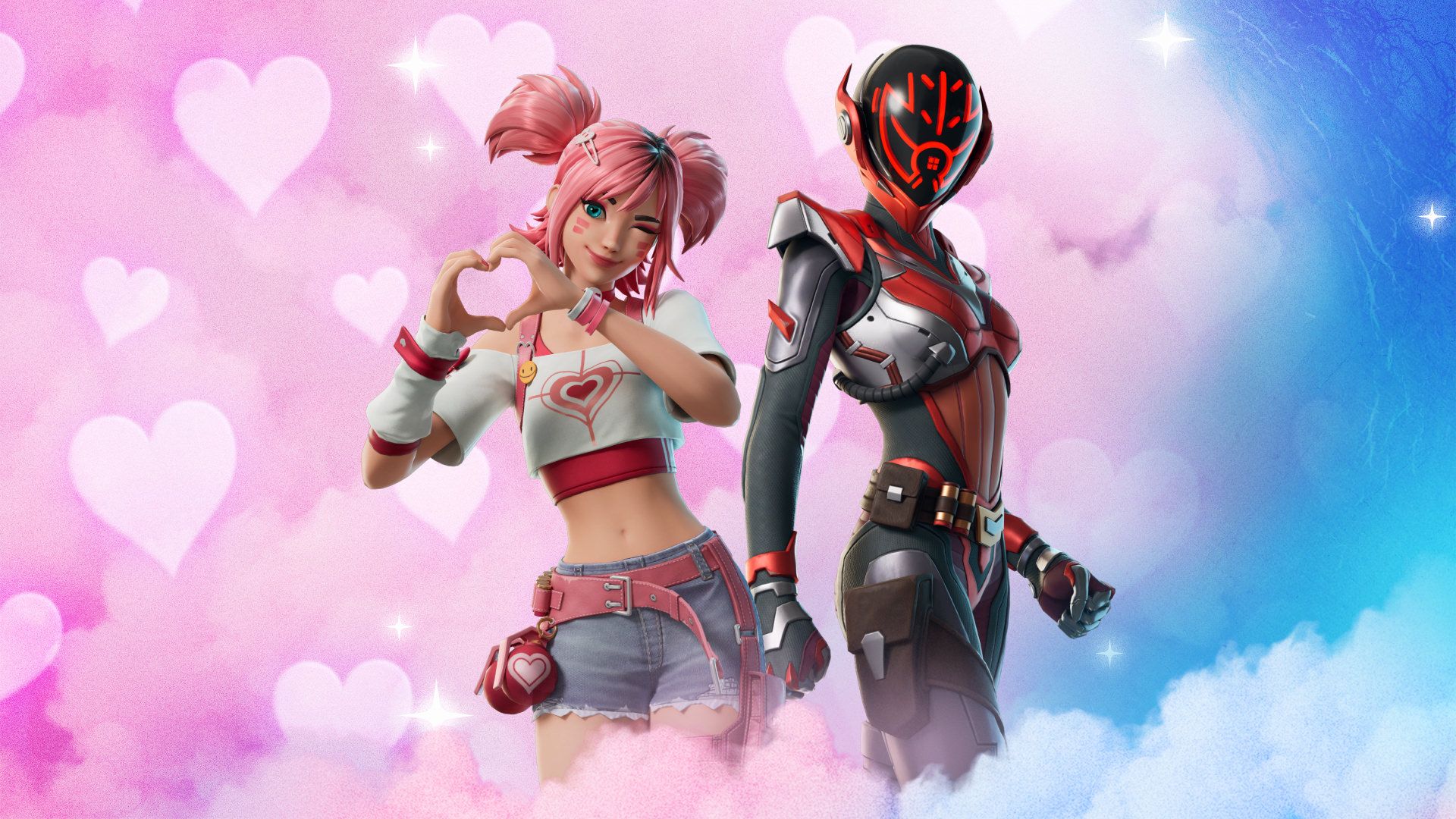 Официальный арт февральского события Love & Legends в Fortnite