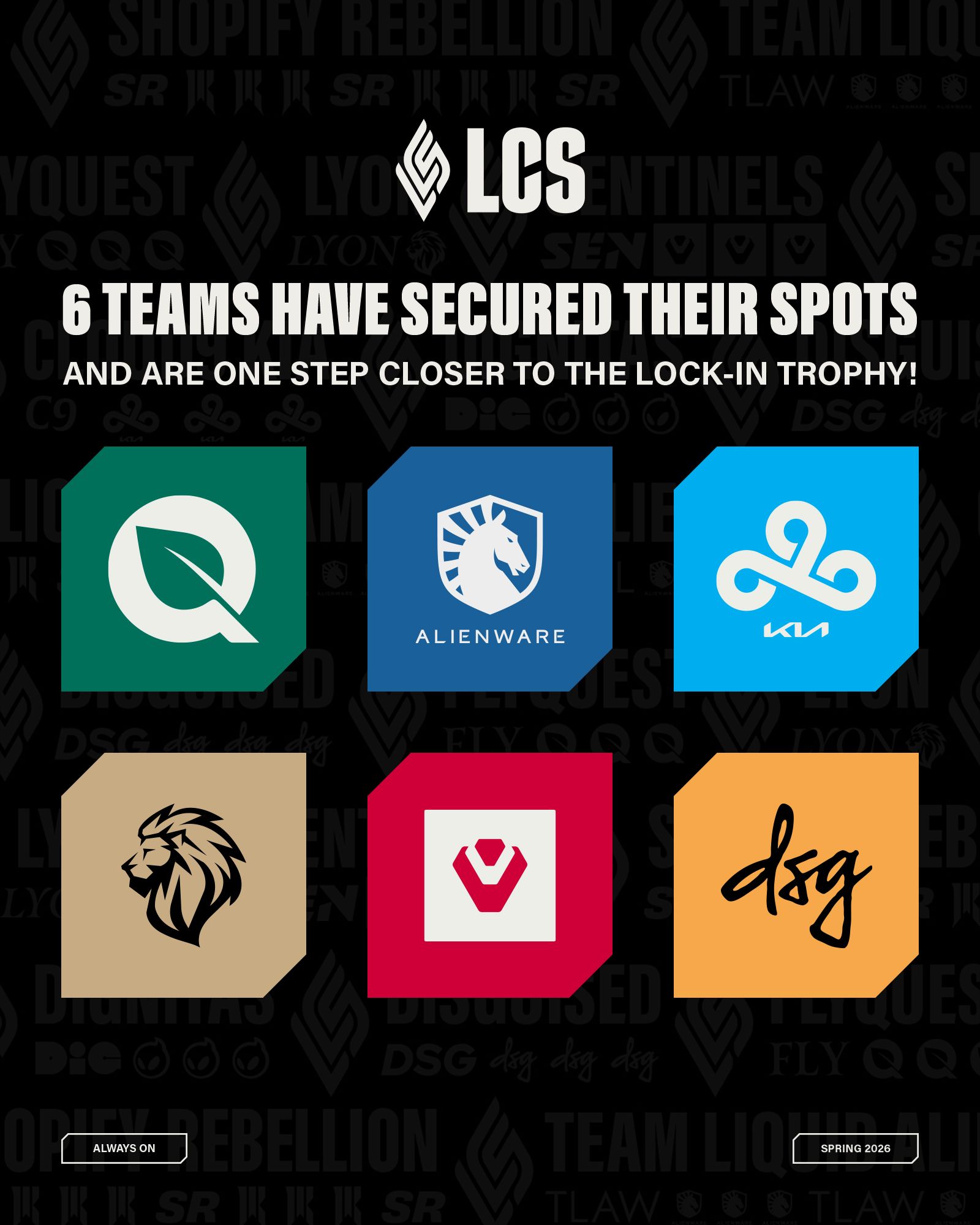 Официальный постер плей-офф LCS Lock-In 2026