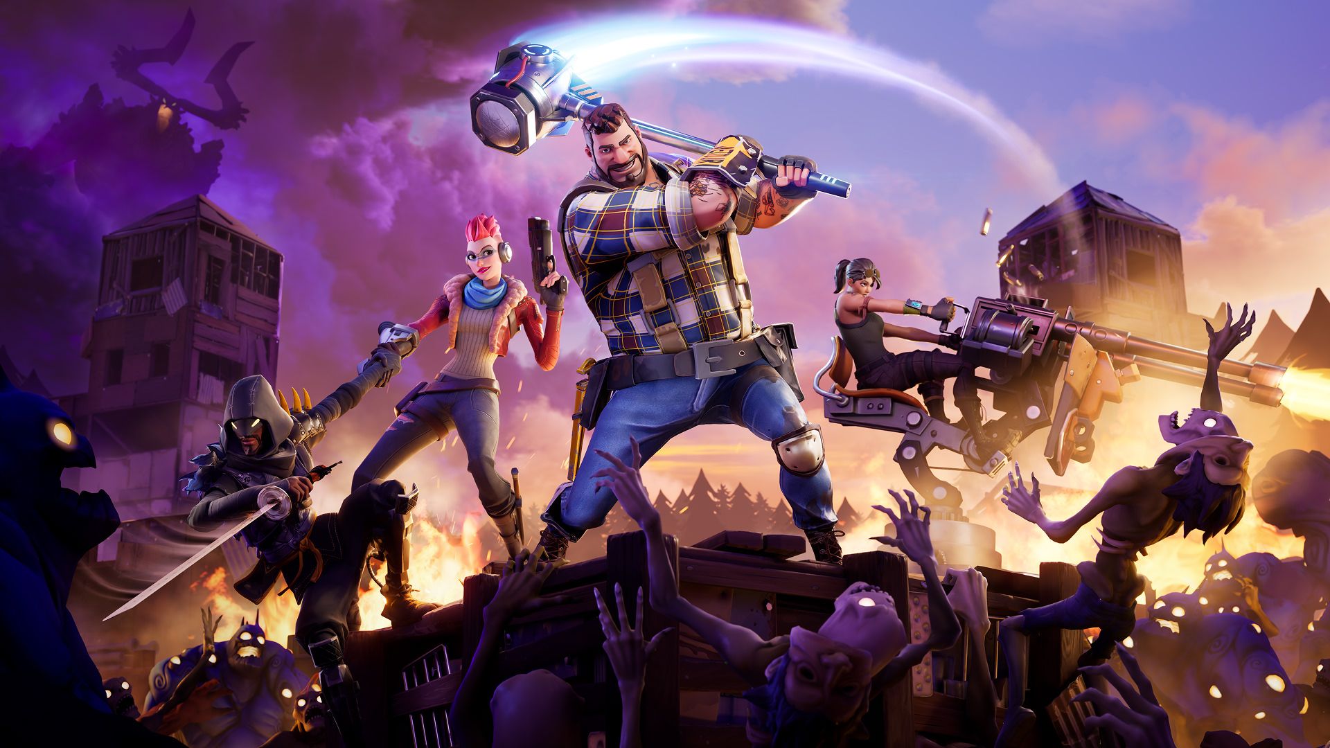 Официальный арт Fortnite Save the World перед переходом на free-to-play