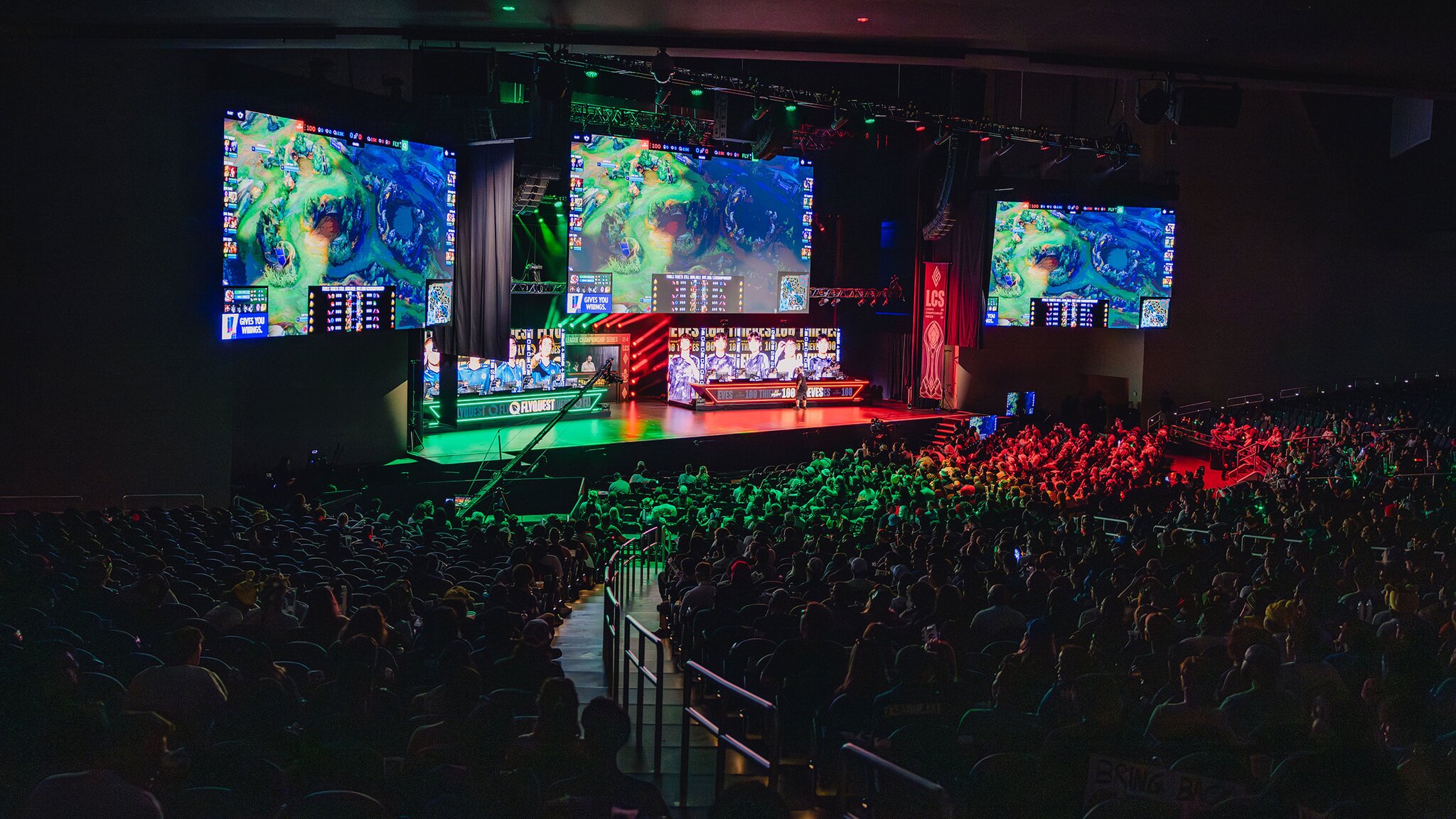 Официальный баннер LCS Spring Finals в Mullett Arena