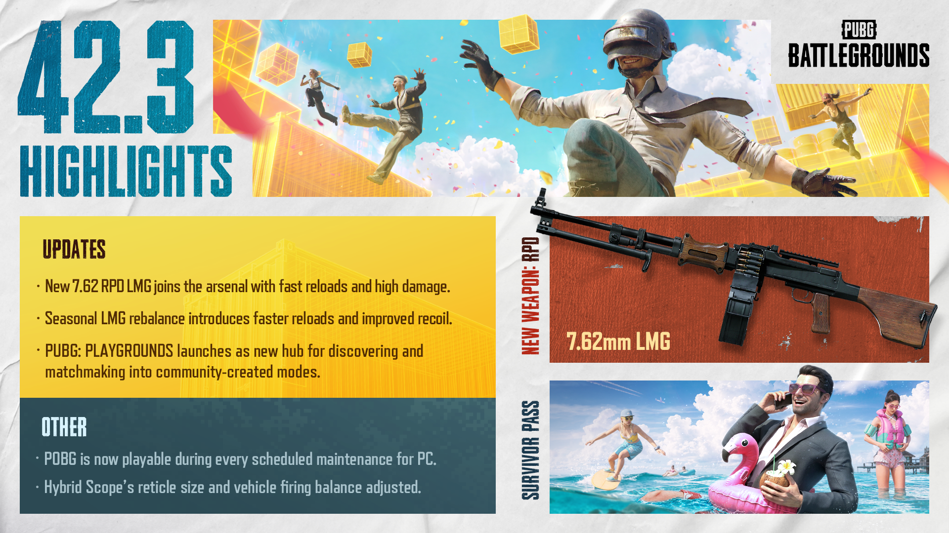 Официальная иллюстрация Патч PUBG 42.3 добавит RPD и ослабит стрельбу из машин