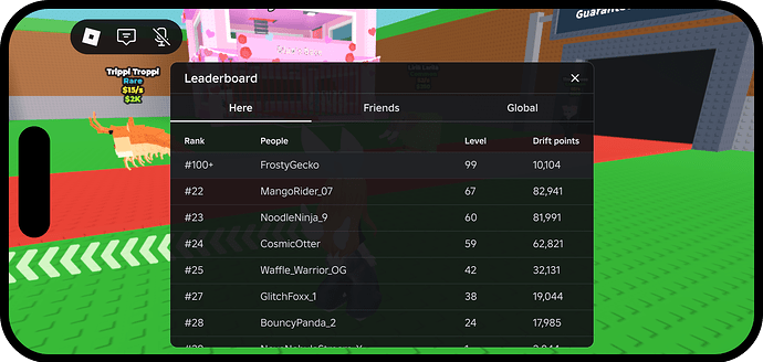 Roblox открыла тест постоянных таблиц рекордов друзей и всех игроков