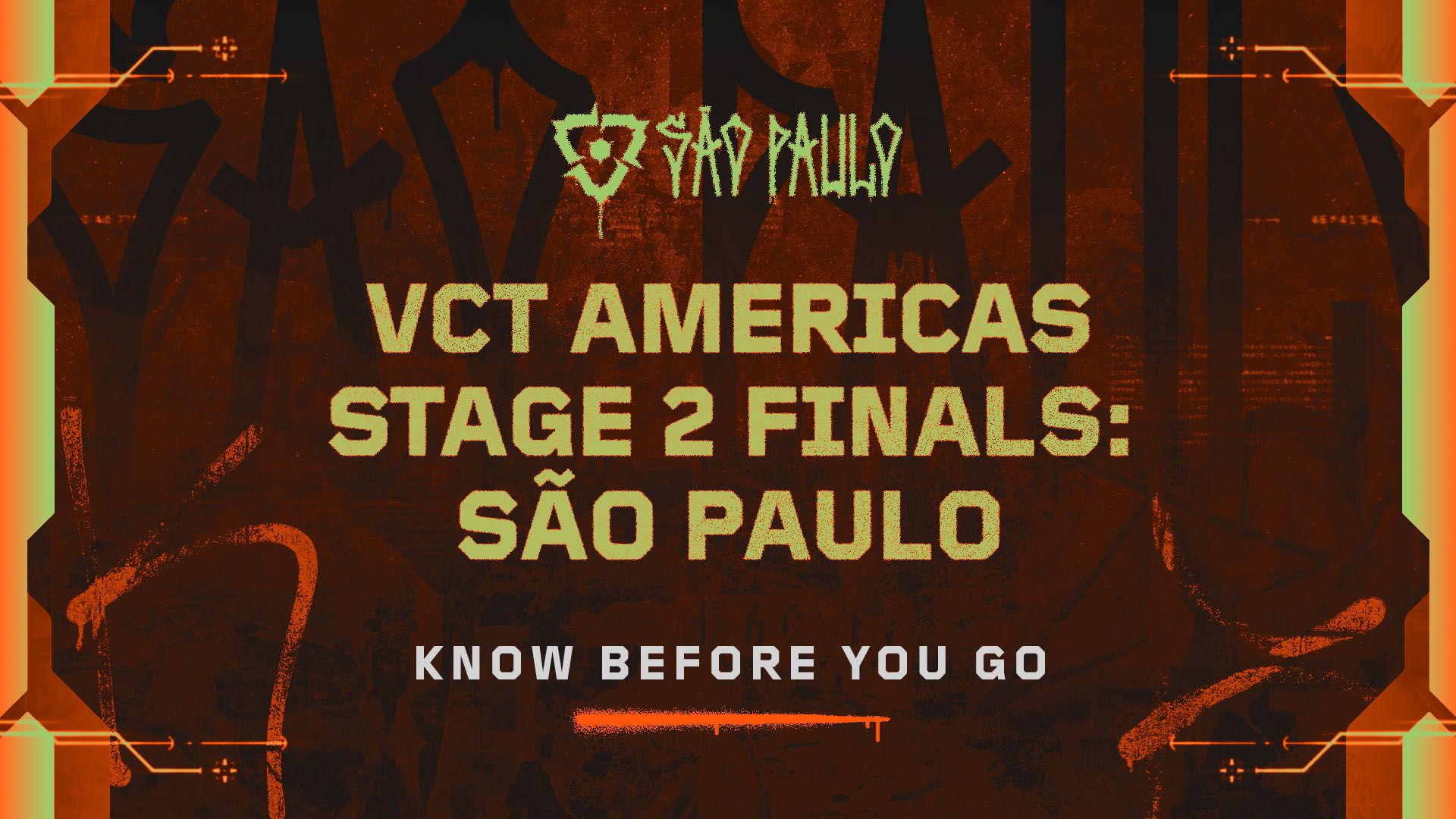 Официальная иллюстрация к анонсу VCT Americas Stage 2 Finals: São Paulo - Event Guide