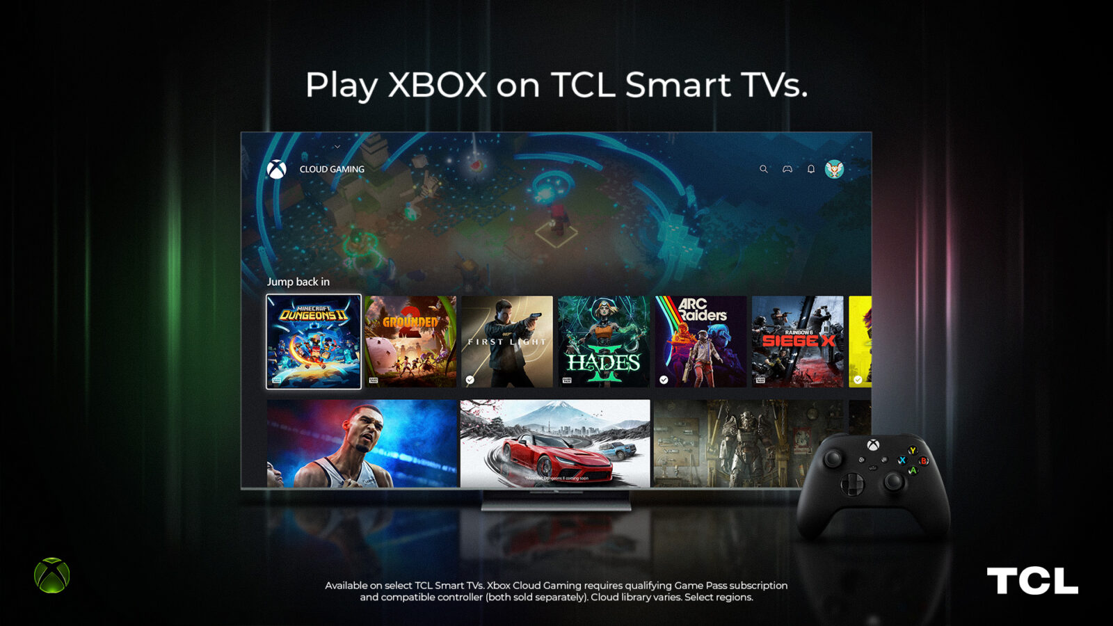 Приложение Xbox появится на отдельных телевизорах TCL