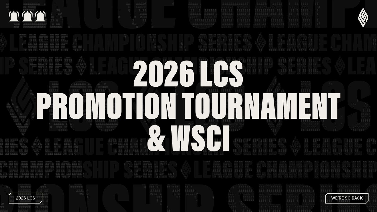 Официальная иллюстрация к анонсу LCS Promotion Tournament & WSCI