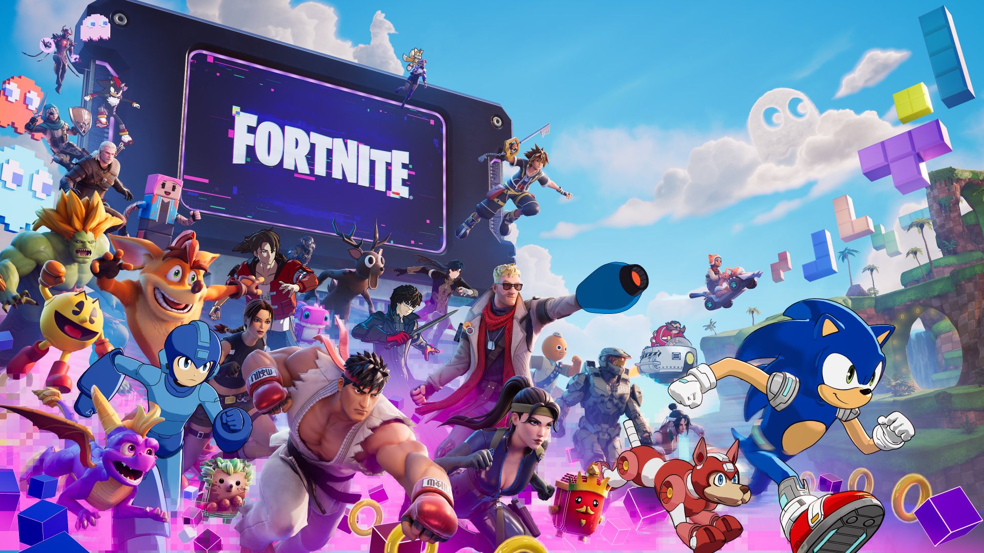 Персонажи и игровые коллаборации сезона Fortnite Override