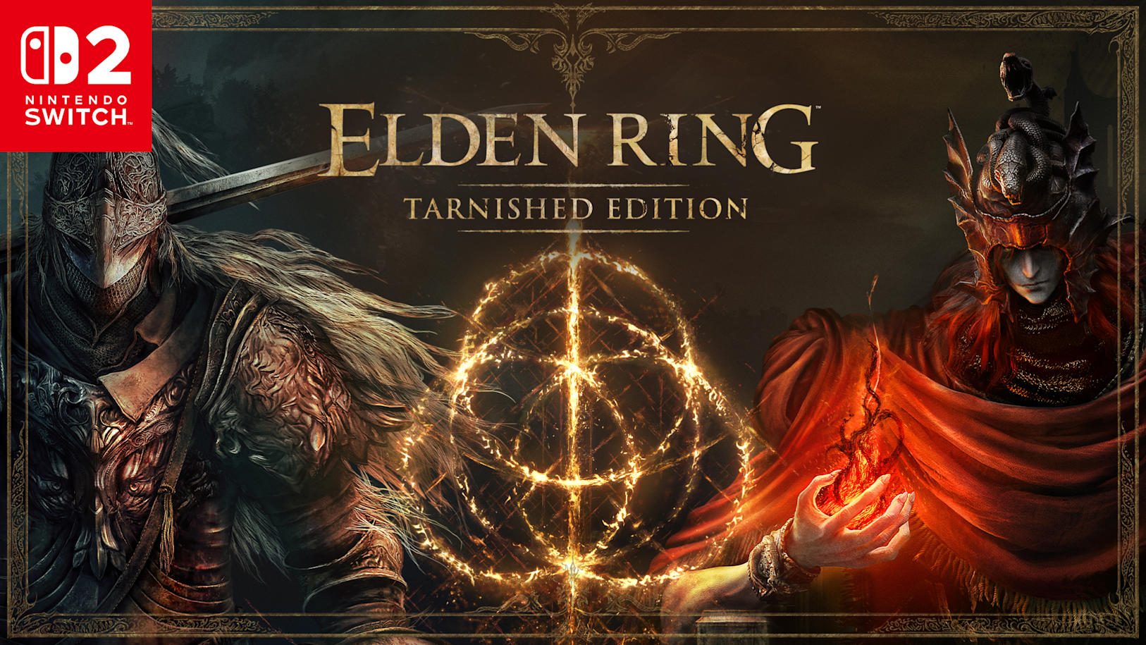 Официальная обложка Elden Ring: Tarnished Edition для Nintendo Switch 2