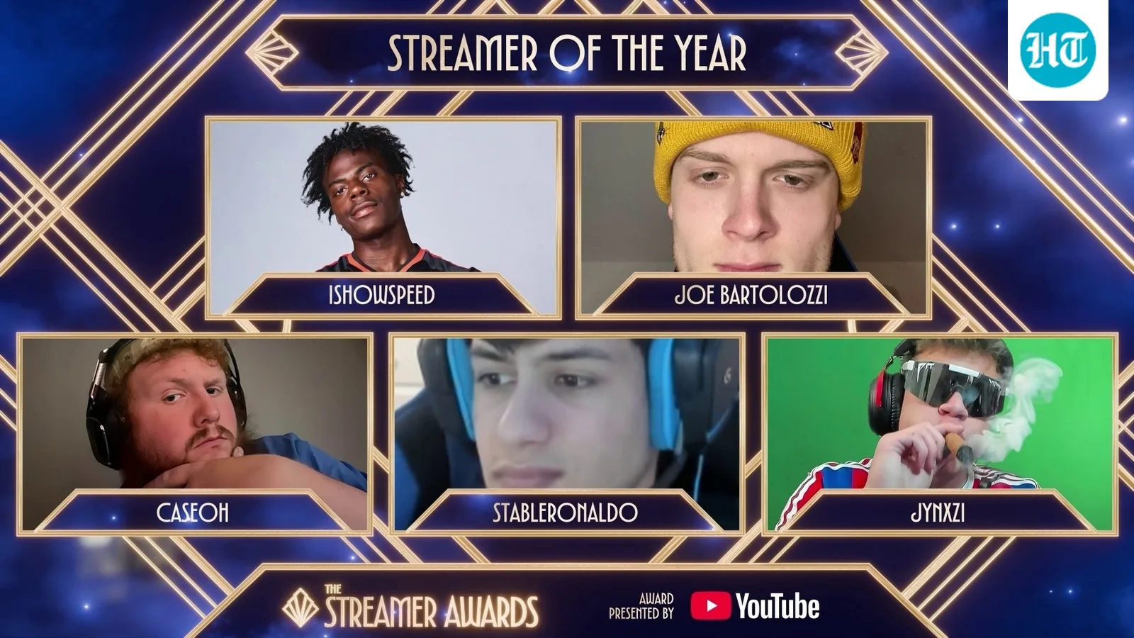 Иллюстрация к голосованию The Streamer Awards 2026: пять номинантов на звание стримера года
