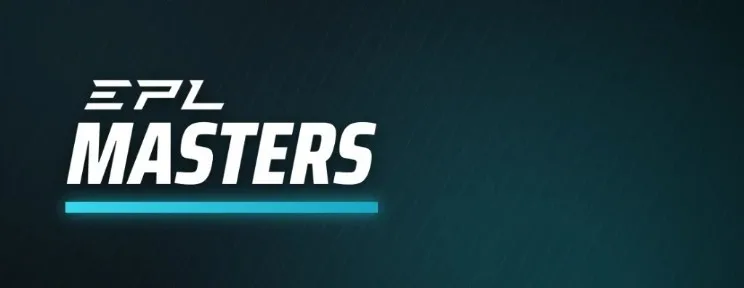 Логотип EPL Masters на бирюзовом фоне