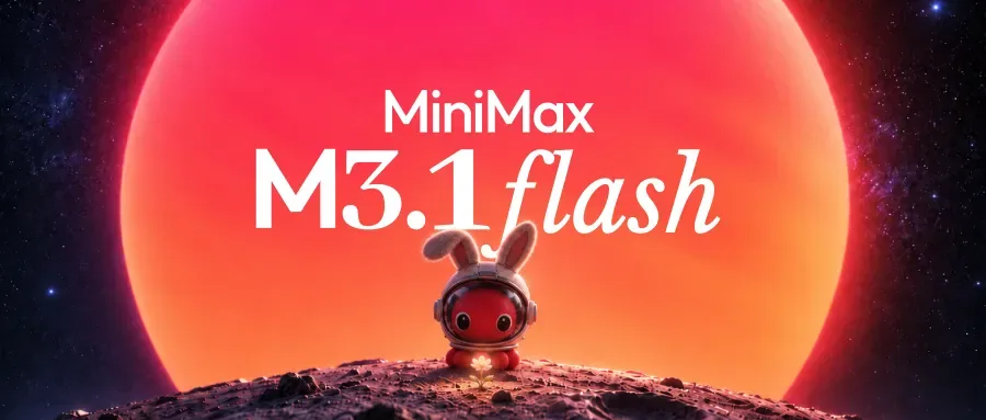 Промо-изображение модели MiniMax M3.1 Flash