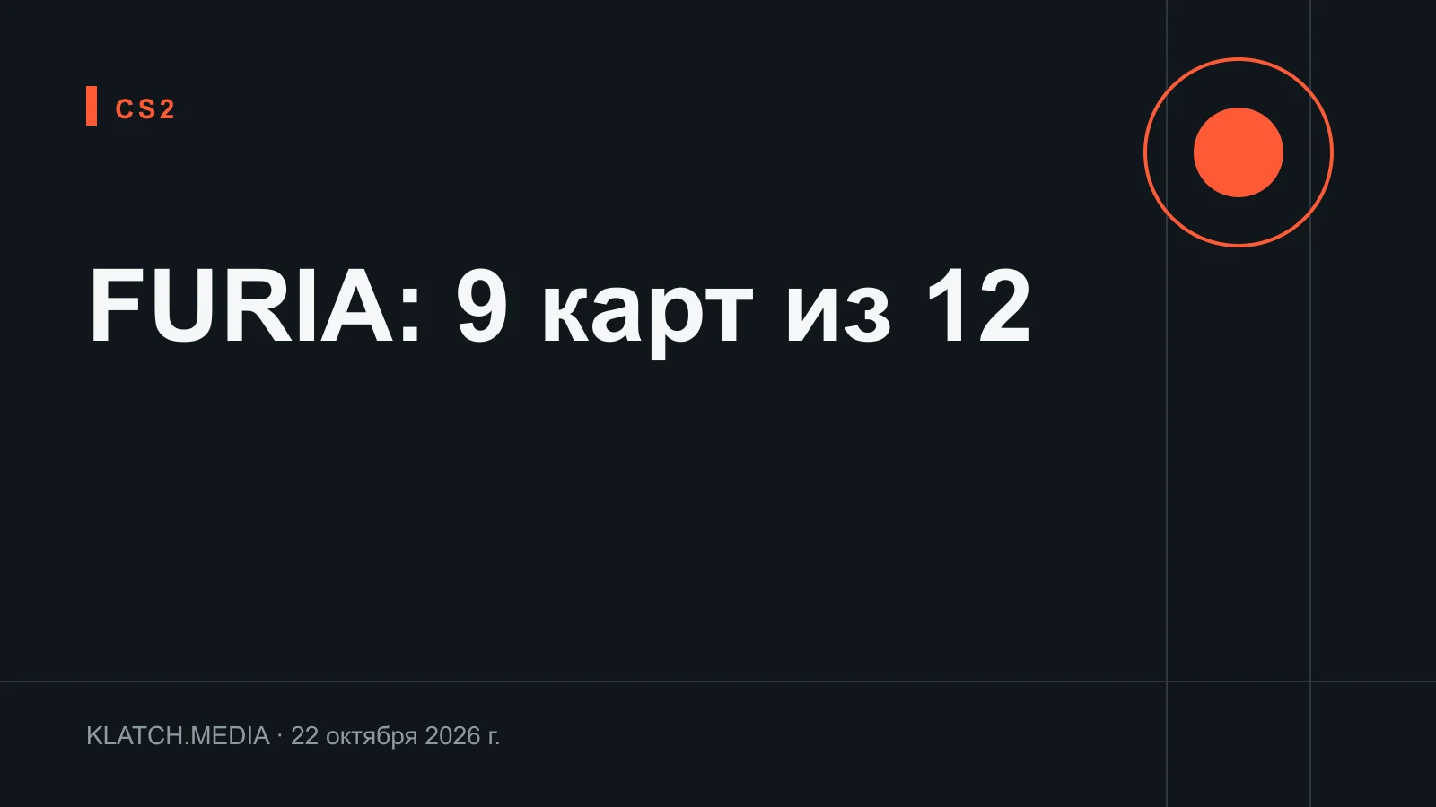 Таблица с картами и раундами FURIA на Thunderpick World Championship 2026 и сдвигом VRS восьми команд